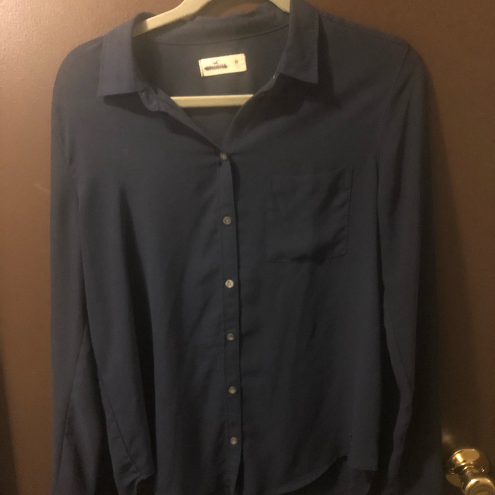 Sheer button down blouse - Picture 2 of 6